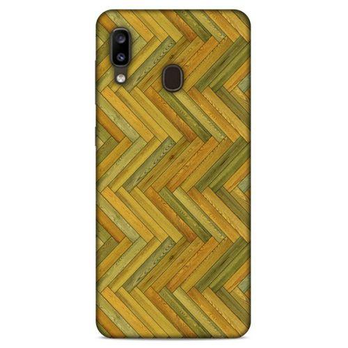 Lopard Samsung Galaxy A20 Uyumlu Kılıf Wood'X (32) Soft Silikon Kılıf Desenli