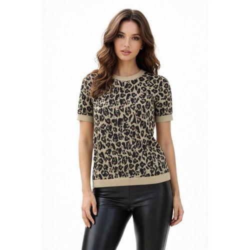 Kadın Triko Kısa Kol Bluz 12937 BGL-ST05314