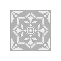Dekor 5 Stencil Boyama şablonu 30x30 cm, Duvar Stencil, Fayans Stencil, Mobilya Stencil
