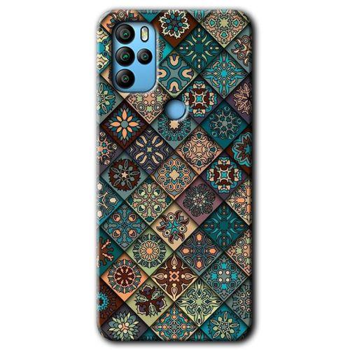 Omix X300 Kılıf HD Desen Baskılı Arka Kapak+Temperli Cam - Mandala Desen