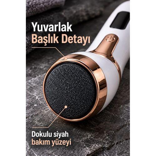 Üç Yedek Diskli Şarjlı Elektrikli Ayak Törpüsü