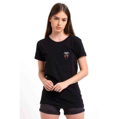 Havok Baskılı Siyah Kadın Tshirt