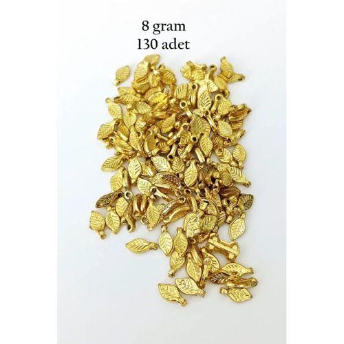 Oya Abiye Bileklik Kolye Pleksi Metalik Plastik Pul Altın Renk 8 gram 130 adet - BNC475