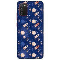 Samsung Galaxy A02s Uyumlu Kılıf Mavi Delisi (30) Silicone Case Galaksi
