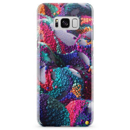 Samsung Galaxy S8 Kılıf Renkli Boncuk 3d Arka Kapak Koruma Desenli Full Koruyucu