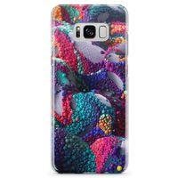 Samsung Galaxy S8 Kılıf Renkli Boncuk 3d Arka Kapak Koruma Desenli Full Koruyucu