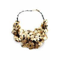 Çoklu Çiçek Kolye - Altın