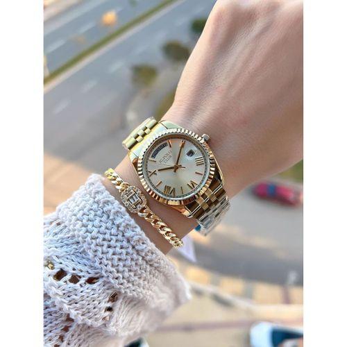 Jg.Polo Club Çelik Kasa & Kordon Kararma Ve Renk Atma Yapmaz Kadın Kol Saati+Bileklik JG01808.1