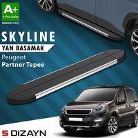 S-Dizayn Peugeot Partner 2 Tepee Skyline Krom Yan Basamak 193 Cm 2008-2018 A+ Kalite