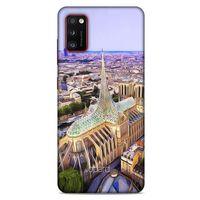 Lopard Samsung Galaxy A41 Uyumlu Kılıf Dünya Mimarisi (8) Baskılı Kılıf