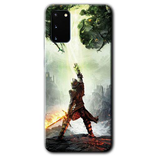 Potkal Hediye Fabrikası Samsung Galaxy S20 Kılıf HD Desen Baskılı Arka Kapak - Dragon Hunter