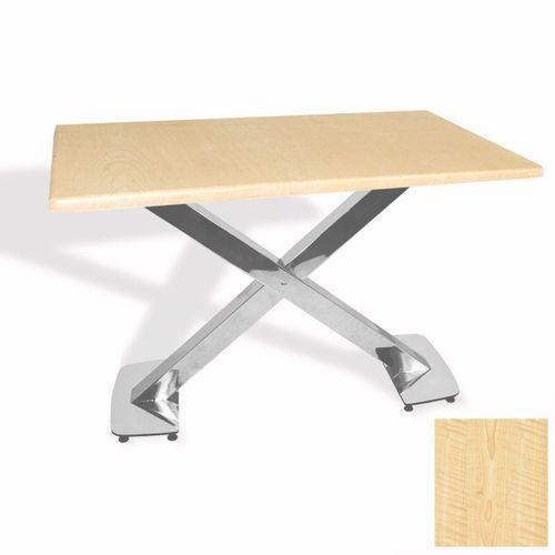 Dockers İks Masa Kromnikel (80x120 - Werzalit, Allzalit yada Wermodin Tabla) - Akçaağaç