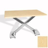 Dockers İks Masa Kromnikel (80x120 - Werzalit, Allzalit yada Wermodin Tabla) - Akçaağaç