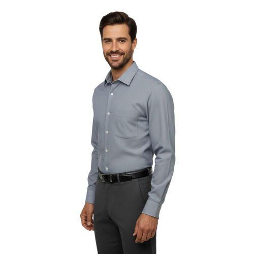 Erkek Slim Fitt Uzun Kol Petek Dokulu Gömlek 3850 BGL-ST04812