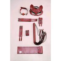 Kırbaç Kelepçe Set, 5'li Set, El - Ayak Kelepçesi, Maske, Ağız Topu - Brf1307