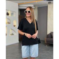 Kadın Kısa Kollu V Yaka Bluz