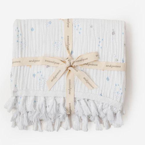 Andywawa Andywawa AC25613 Ocean İs My Happy Place 100x120 Battaniye White