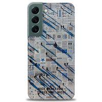 Samsung Galaxy S22 Kılıf HD Baskılı Kılıf - Gazete + Tam Ekran Koruyucu
