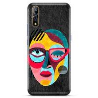 Lopard Casper Via F3 Uyumlu Kılıf Sürreal Yüzler ♀ (11) Tam Koruma Baskılı