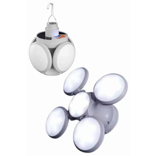 Kamp Lambası Güneş Enerjili Solar 5 Kanatlı Katlanır Lamba Karavan