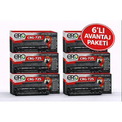 Canon CRG725 Muadil Toner - 6'lı Avantaj Paket