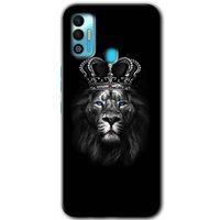 Tecno Spark 7T Kılıf HD Desen Baskılı Arka Kapak - King Lion + Kırılmaz Cam