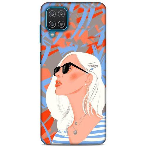 Lopard Samsung Galaxy A12 Uyumlu Kılıf Sürreal Yüzler ♀ (13) Silikon Kap Baskılı