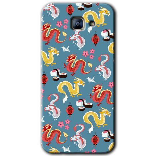 Samsung Galaxy A8 2016 Kılıf HD Desen Baskılı Arka Kapak - Funky Dragon