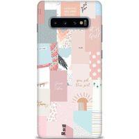 Samsung Galaxy S10 Plus Kılıf HD Baskılı Kılıf - Girl + Tam Ekran Koruyucu