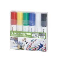 PILOT PİNTOR (M) YUVARLAK UÇ 6 RENK BASIC SET