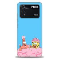 Xiaomi Poco M4 Pro 4G Kılıf HD Baskılı Kılıf - SpongeBob + Tam Ekran Koruyucu