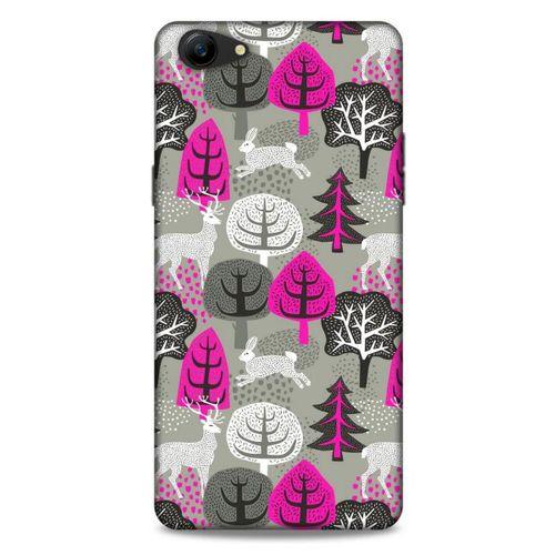 Oppo A79 Kılıf Snowix (31) TPU Kılıf Fuşya Gri