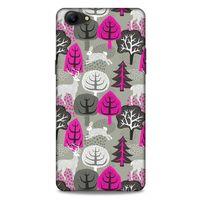 Oppo A79 Kılıf Snowix (31) TPU Kılıf Fuşya Gri