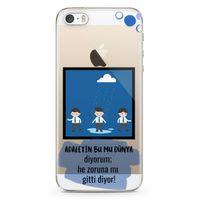 Apple iPhone 5s Kılıf Adaletin Bumu Dünya Arka Kapak Koruma Desenli Full Koruyucu