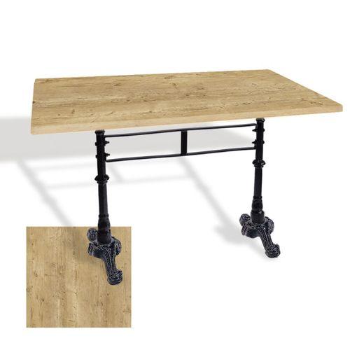 Dockers Çipa 3002 Döküm Ayak Masa 80x120 cm - (Werzalit, Wermodin ve Allzalit Tabla) - Avalone Pine