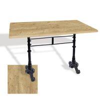 Dockers Çipa 3002 Döküm Ayak Masa 80x120 cm - (Werzalit, Wermodin ve Allzalit Tabla) - Avalone Pine