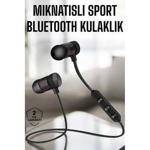 Kablosuz Sport Mıknatıslı Mikrofonlu Kulak İçi Kulaklık