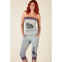 Leopar Desenli Straplez Takım