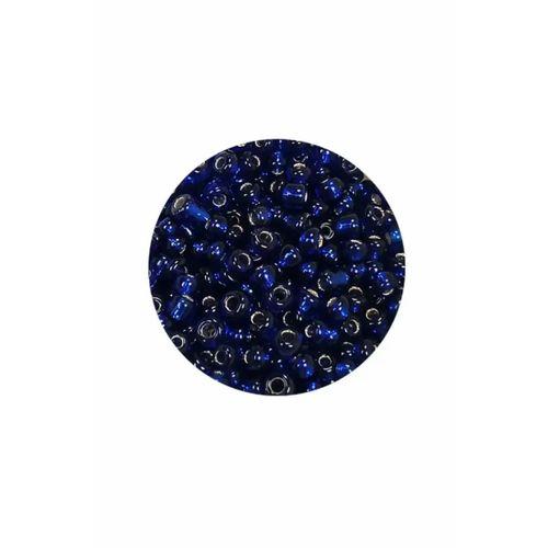Dökme Cam Kum Boncuk (8/0) 3 mm - 20 Gram - Şeffaf Lacivert - BNC166