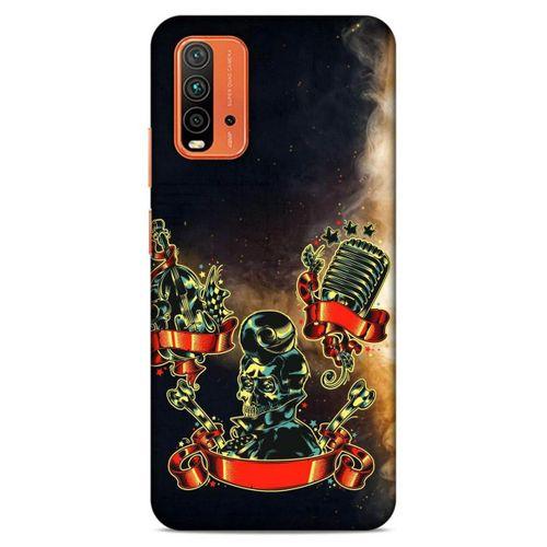 Lopard Xiaomi Redmi Note 9 4g Uyumlu Kılıf Tattoo's (16) Kalın Kılıf Karışık
