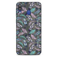 Samsung Galaxy M20 Kılıf Desenli Özel Seri Tüyler (6) Silikon Kılıf