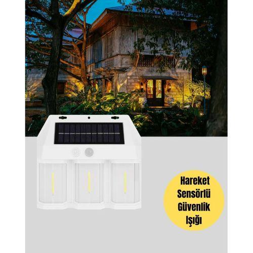 3 İn 1 Solar Duvar Lambası – Ip65 Su Geçirmez, Hareket Sensörlü