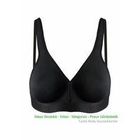 Alışveriş Meydanı Kadın Siyah Omuz Destekli Sporcu Sütyeni