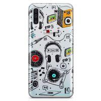 Samsung Galaxy A50 Kılıf Plak Kulaklık Hoparlör Arka Kapak Koruma Desenli Full Koruyucu