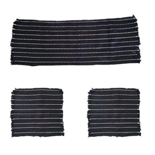 Kilim Minder 3'Lü Set Klasik Bordo-Füme/ Klmny317-1