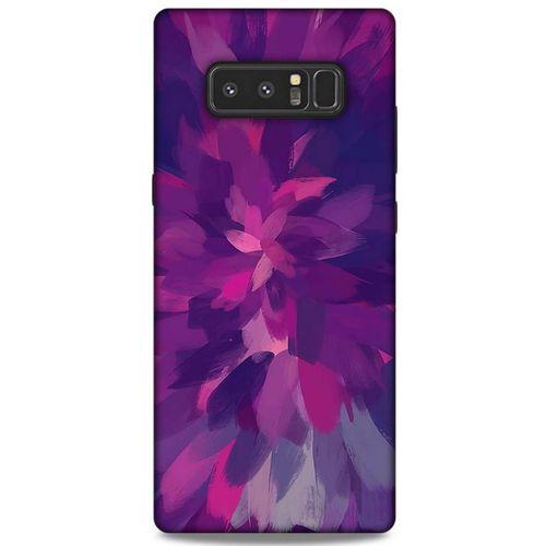 Samsung Galaxy Note 8 Uyumlu Kılıf Mor Delisi (43) Thin Fit Kılıf Yağlı Boya