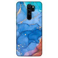 Xiaomi Redmi Note 8 Pro Uyumlu Kılıf Mavi Delisi (10) Full Koruma Kılıfı Mermer