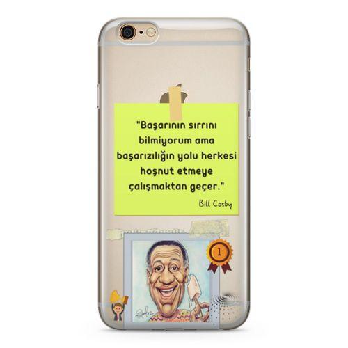 Apple iPhone 6 6s Kılıf Caps Bill Cosby Arka Kapak Koruma Desenli Full Koruyucu