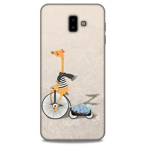 Samsung Galaxy J6 Plus Kılıf FunnyMaX (17) Tasarım Kılıf Bej Zürafa
