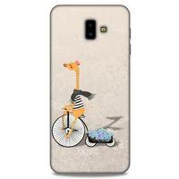 Samsung Galaxy J6 Plus Kılıf FunnyMaX (17) Tasarım Kılıf Bej Zürafa